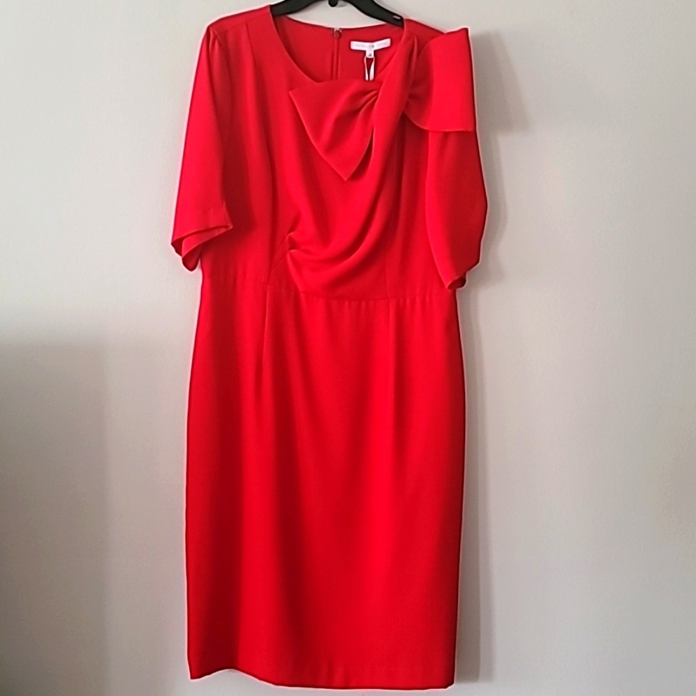 Preston & York Crepe Bow Sheath dress